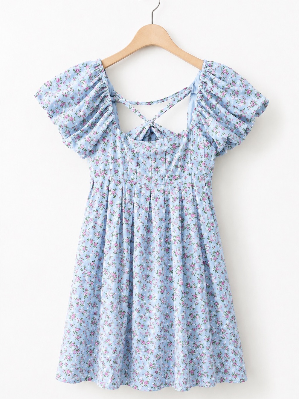 Bebop Floral Puff Sleeve Mini Dress Women’s Size S - NWT